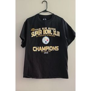 Pittsburgh Steelers "the Big Game" Super Bowl XLIII Champions T-shirt. Size Med